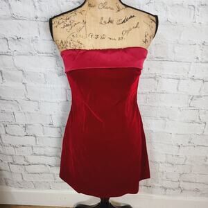 Commense Red Mini Dress